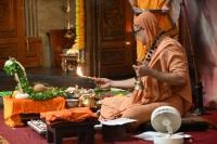 Vyasa Pujana - Guru Purnima, 10th July 2025. Pictures Courtesy Shriyuts Dinesh Karkal and Abhinav Kalla